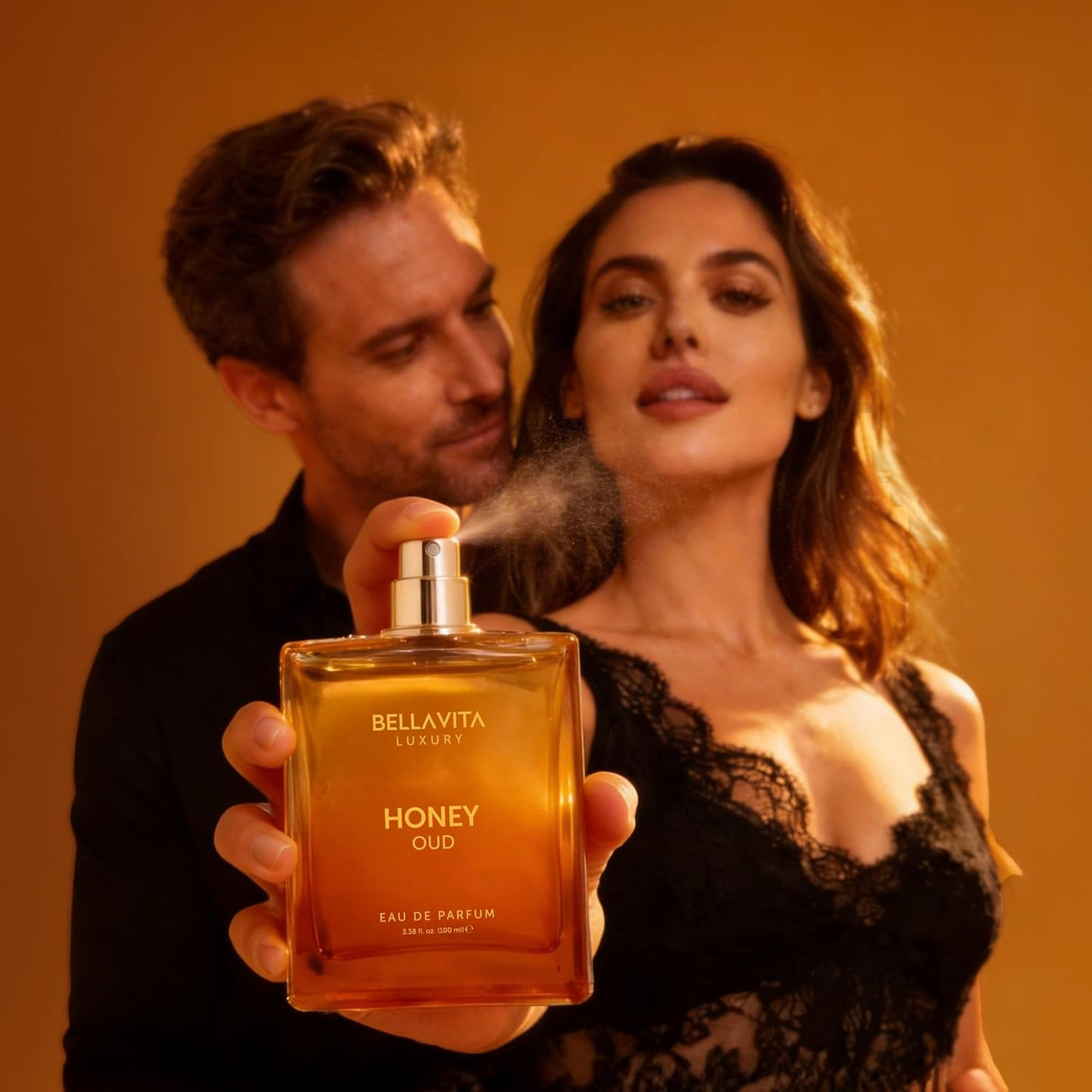 Bellavita Luxury Honey Oud Eau De Parfum | 100 Ml | Unisex Perfume | Long-Lasting Eau De Parfum Perfume with Honey, Bergamot, Oud & Amber Notes for Men and Women.